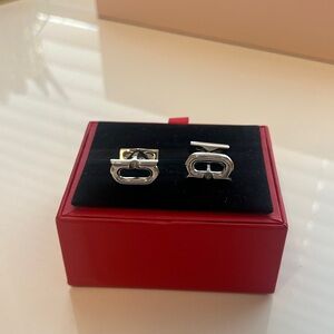 Salvatore Ferragamo Silver Cuff Links
